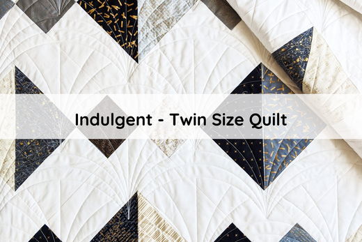 Indulgent - a free twin size quilt pattern