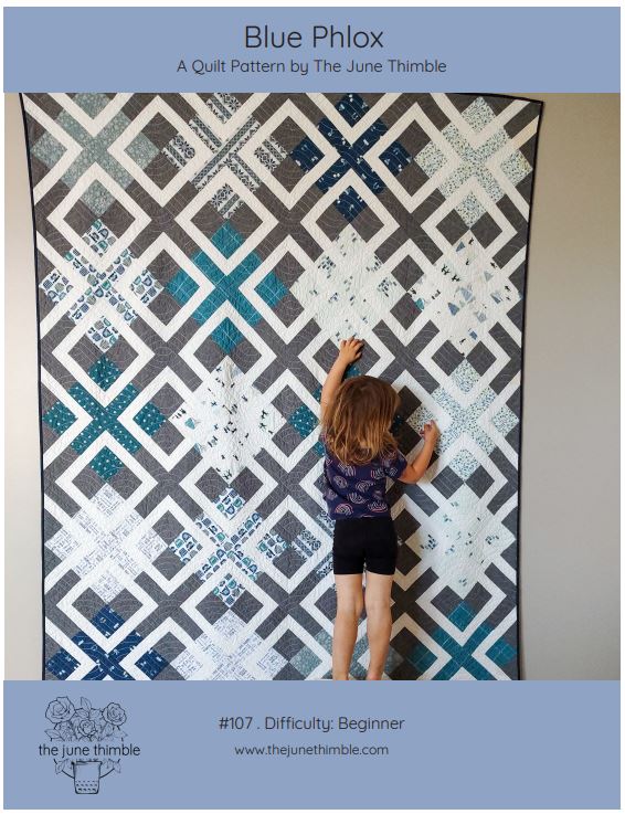 Blue Phlox PDF quilt pattern
