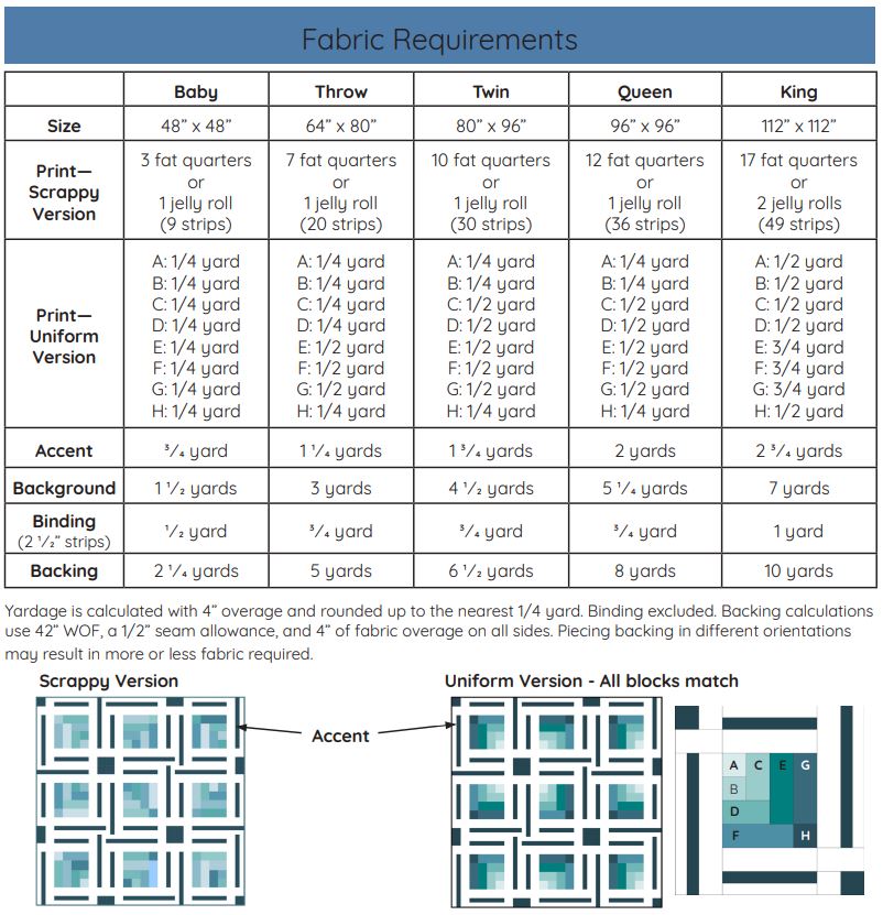 Cabin Frost PAPER Quilt Pattern
