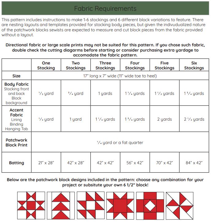 Snowfall Stockings PDF Pattern