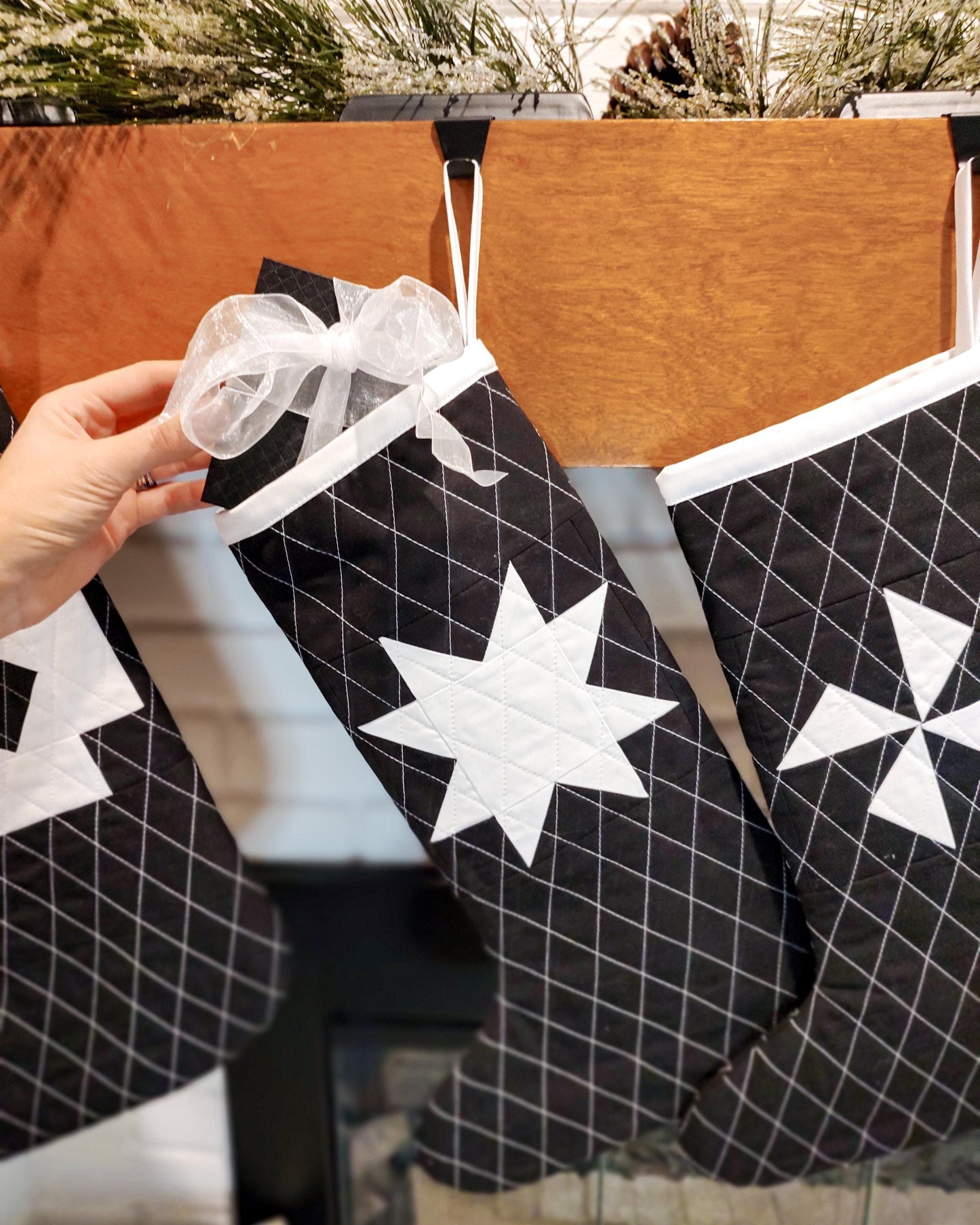 Snowfall Stockings PAPER Pattern