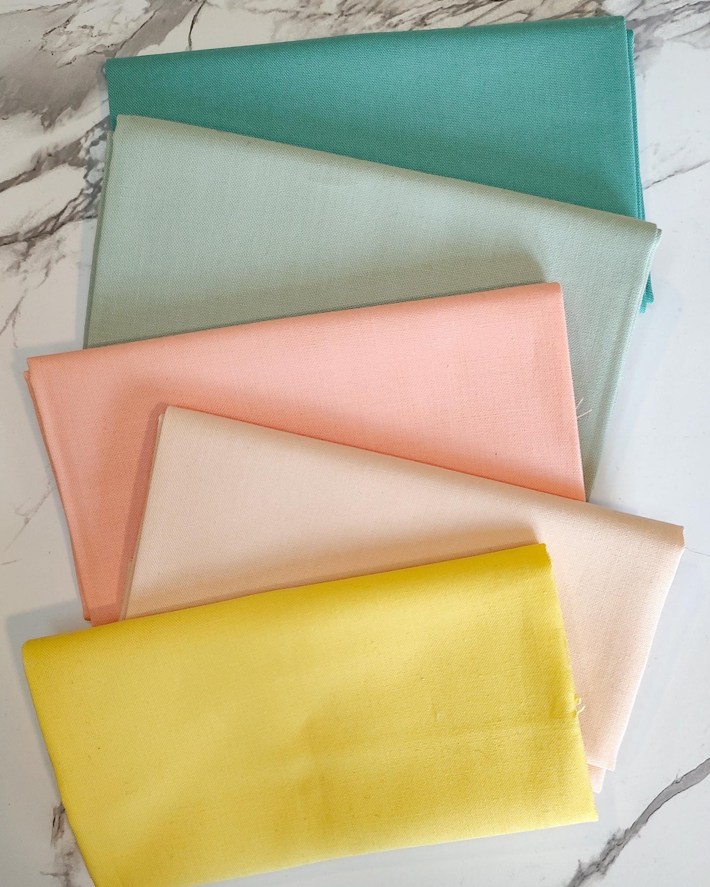 Spring Bouquet Curated Fat Quarter Bundle - Kona Solids