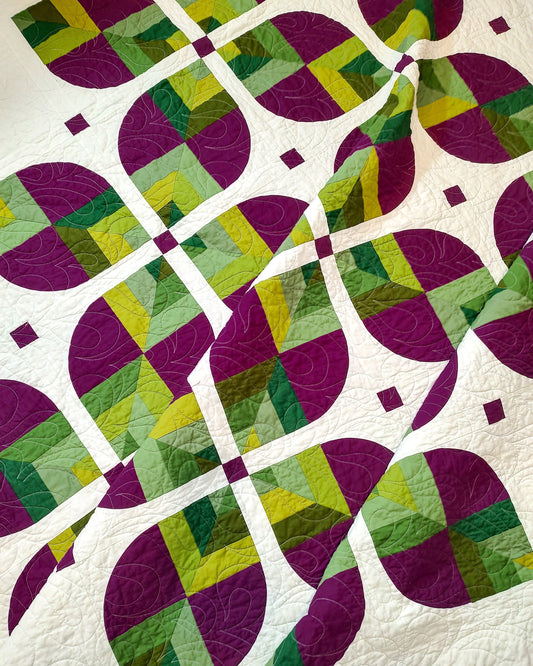 Bloom Wild in Purple and Green Solids