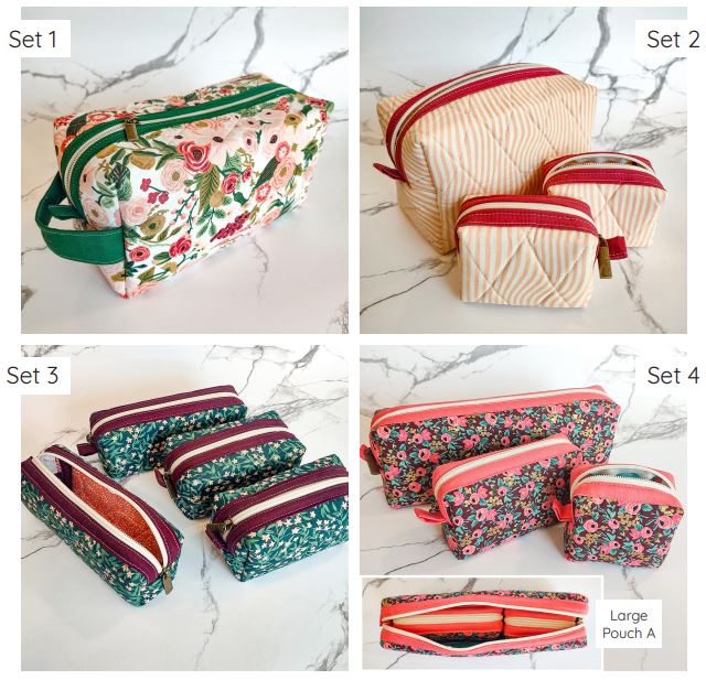 Bellflower Pouches Wholesale (Set of 6)
