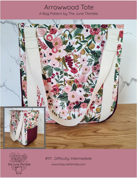 Arrowwood Tote Bag PAPER pattern