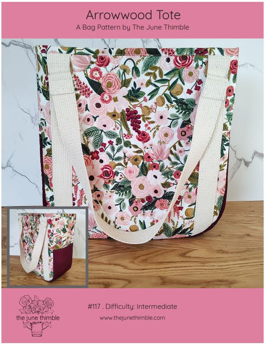 Arrowwood Tote Bag PAPER pattern