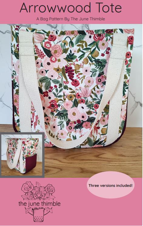 Arrowwood Tote Bag PAPER pattern