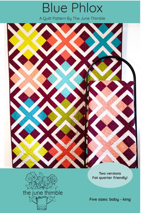 Blue Phlox PAPER quilt pattern