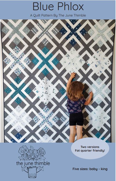 Blue Phlox PDF quilt pattern