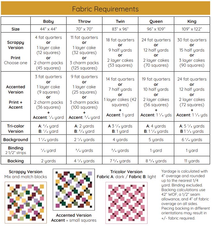 First Crush PAPER quilt pattern