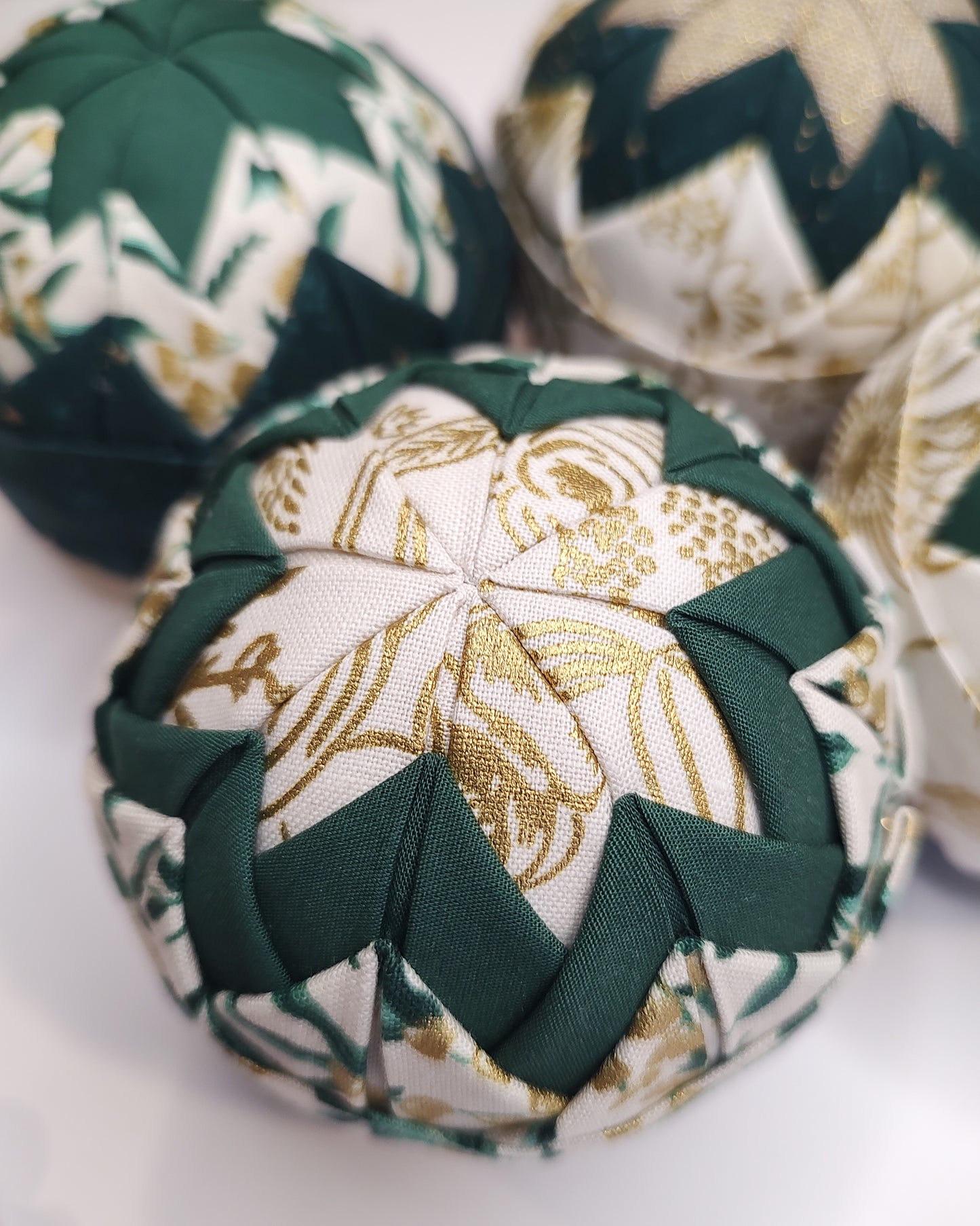 Folded Fabric Ornament Instructions Only