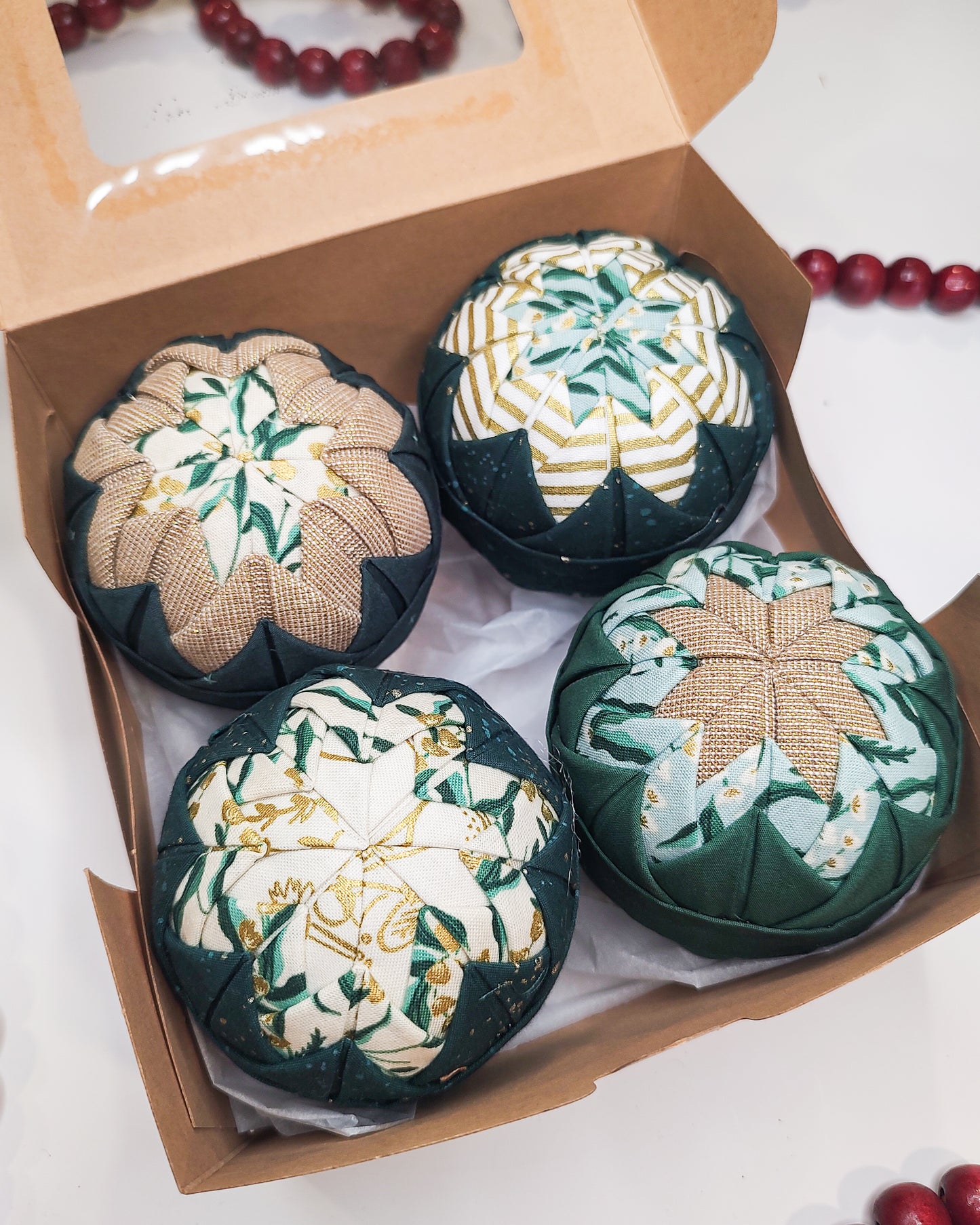 Folded Fabric Ornament Instructions Only