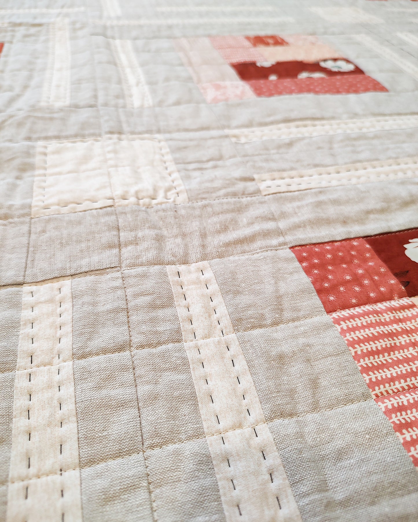 Cabin Frost sample quilt - throw size