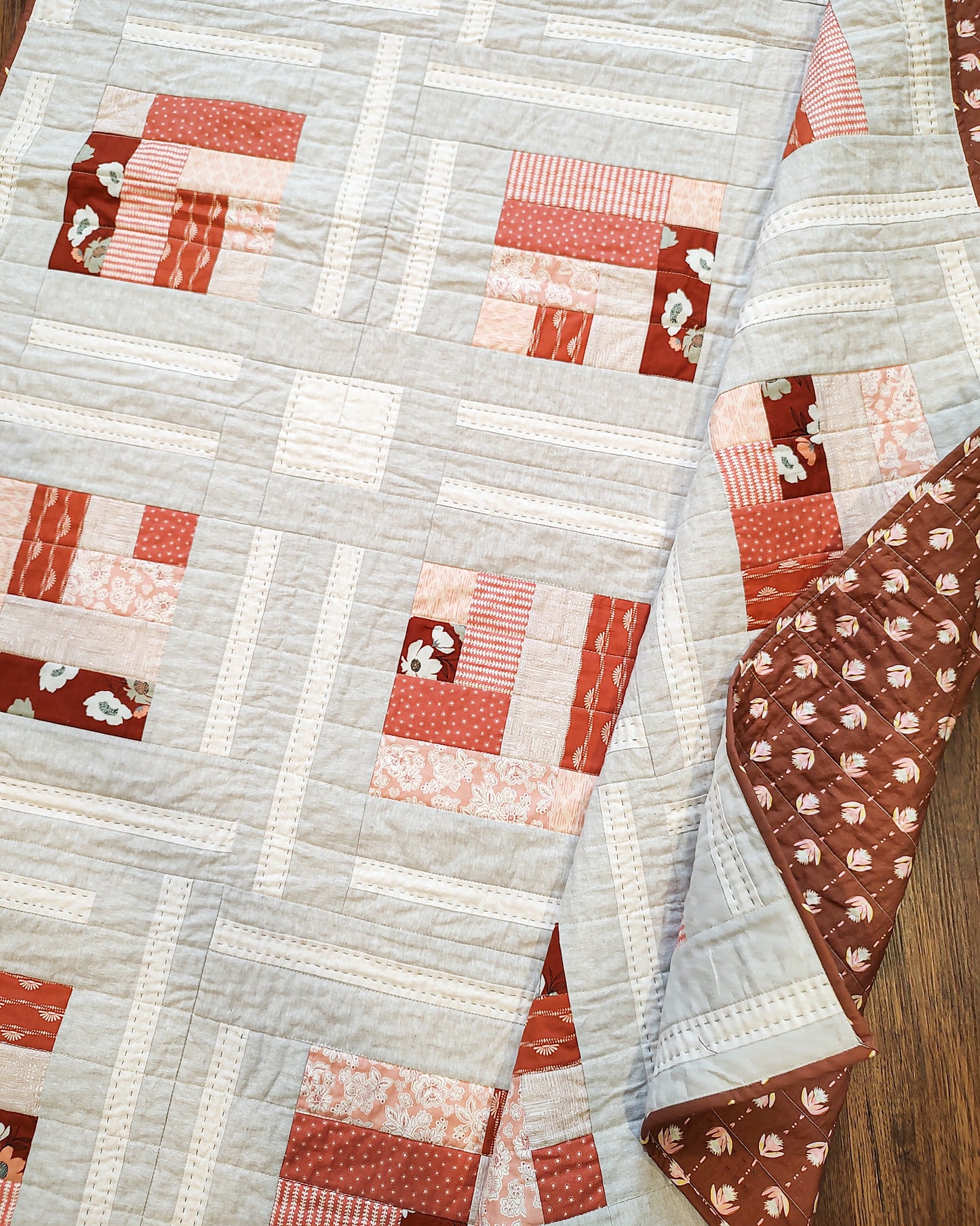 Cabin Frost sample quilt - throw size