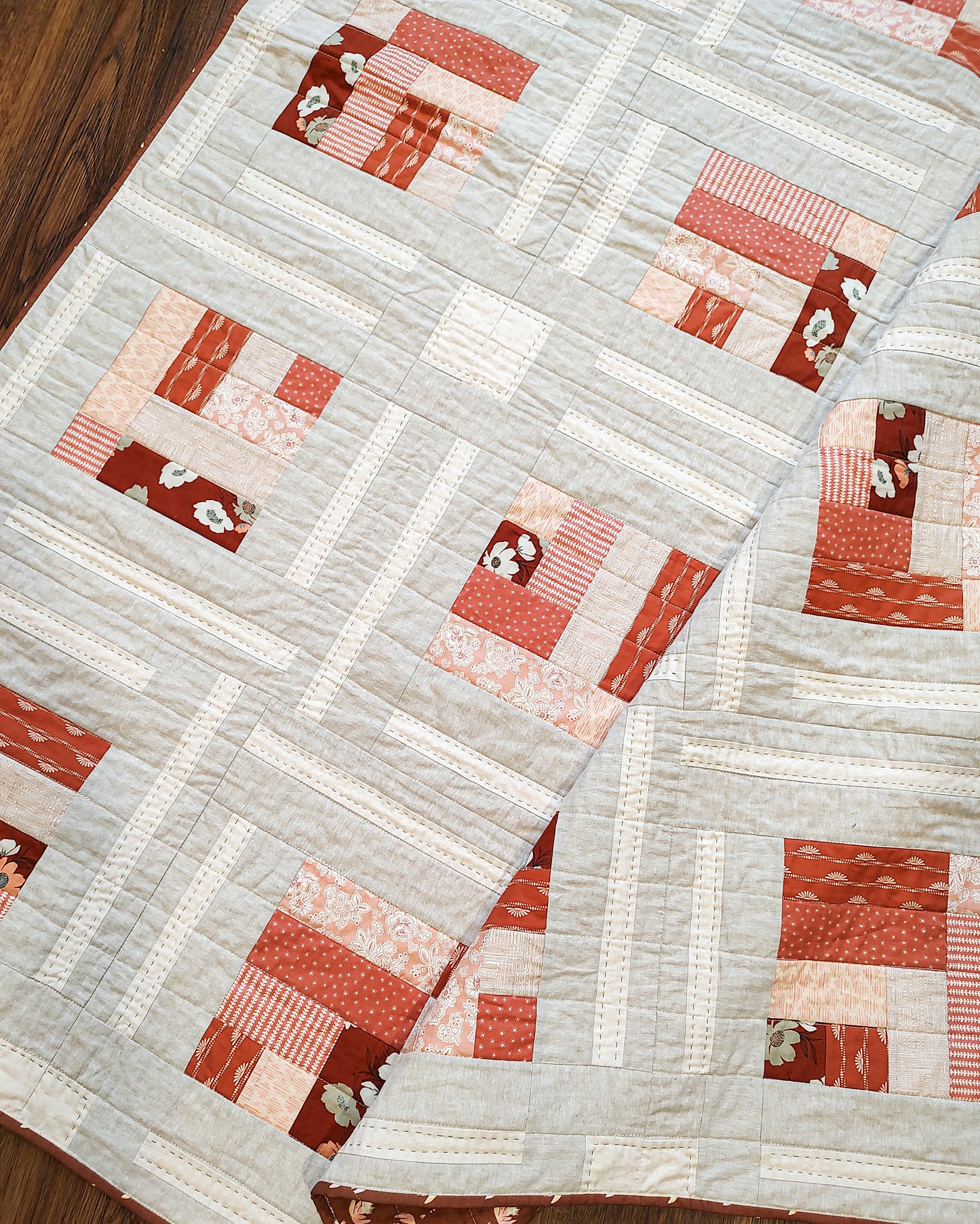 Cabin Frost sample quilt - throw size