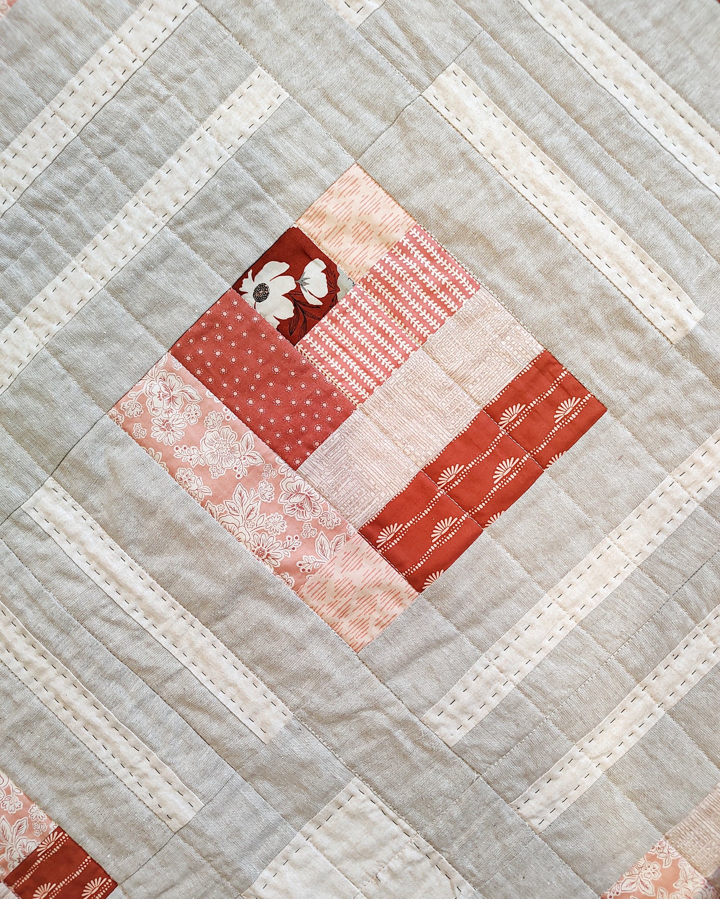 Cabin Frost sample quilt - throw size