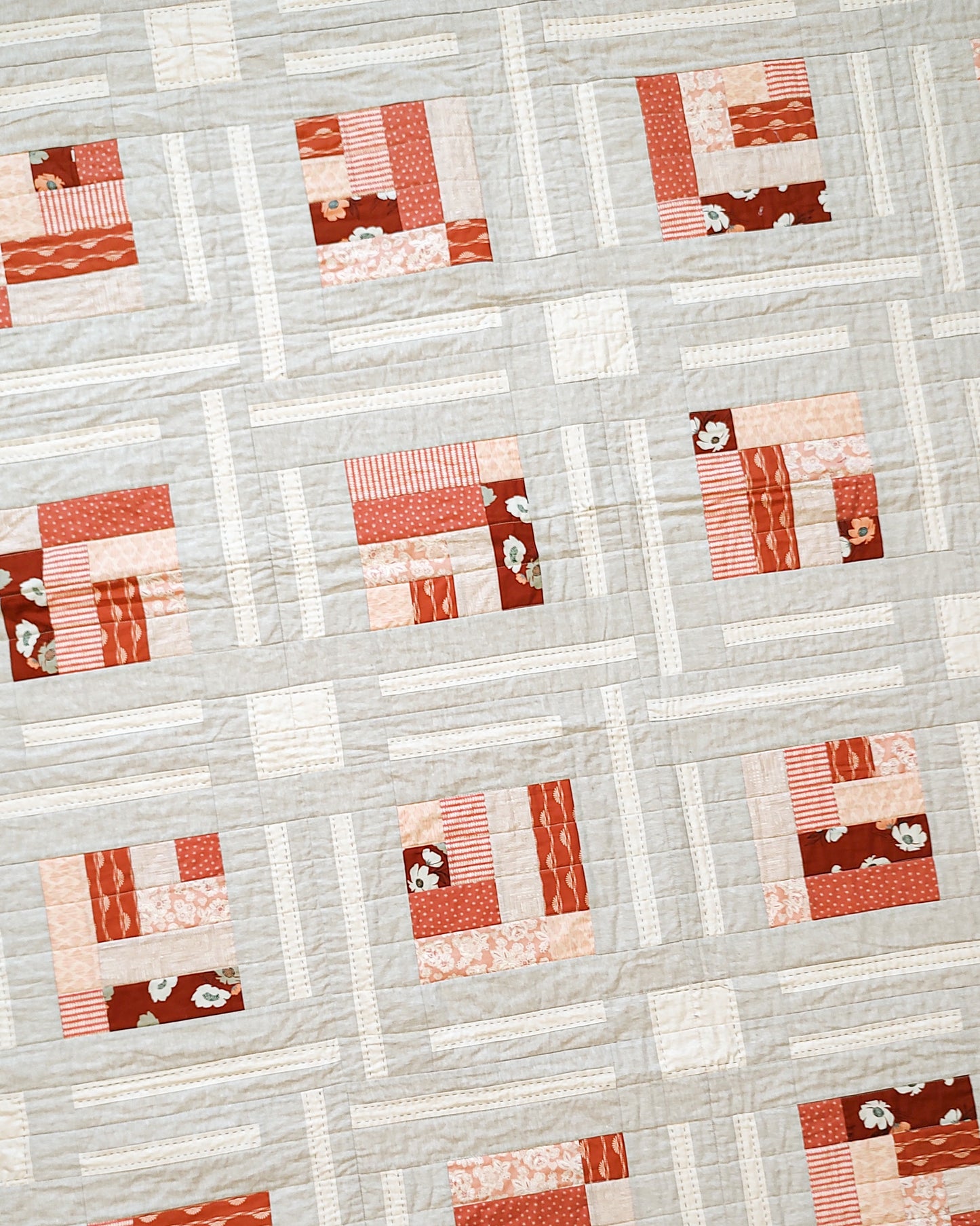 Cabin Frost sample quilt - throw size