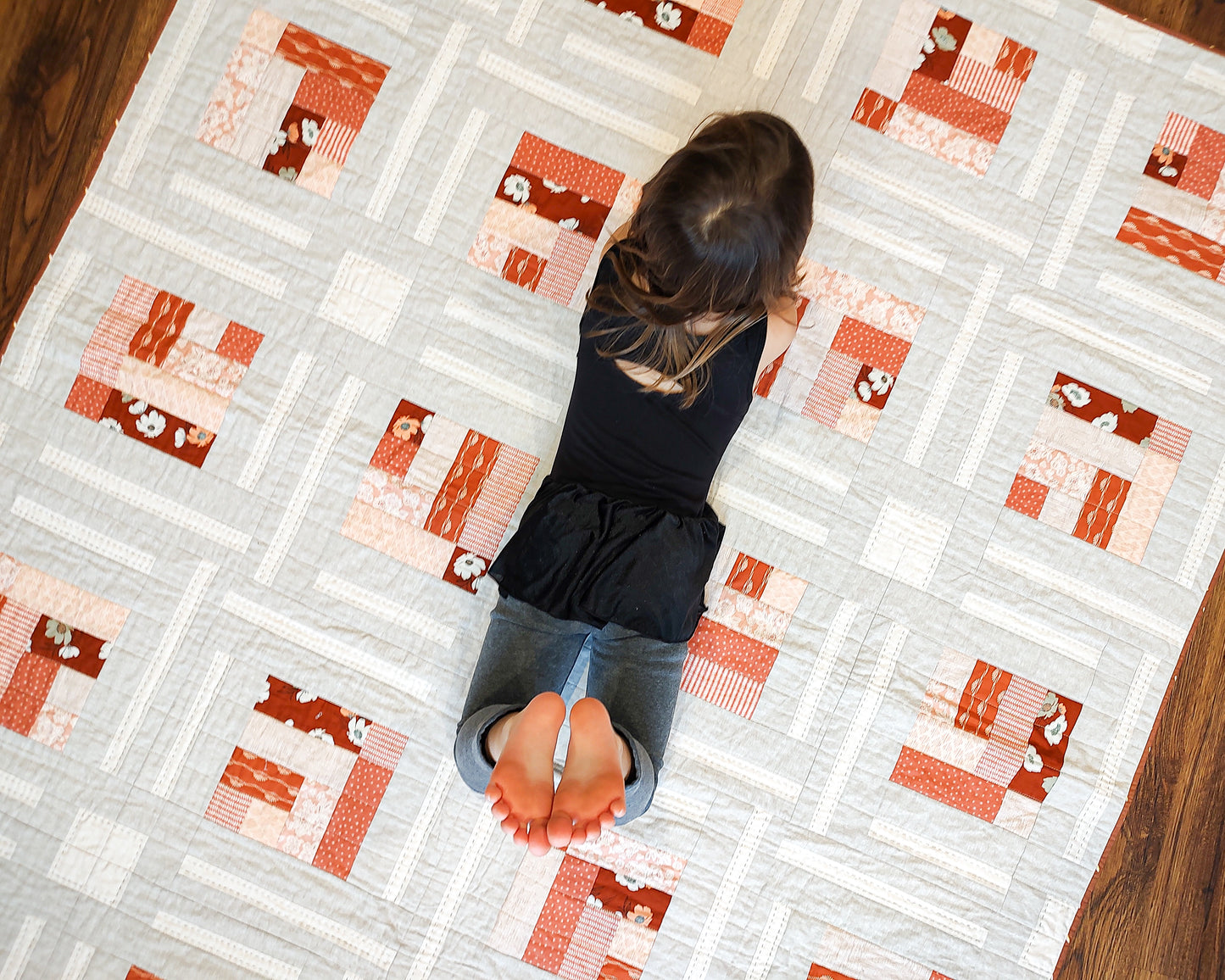 Cabin Frost sample quilt - throw size