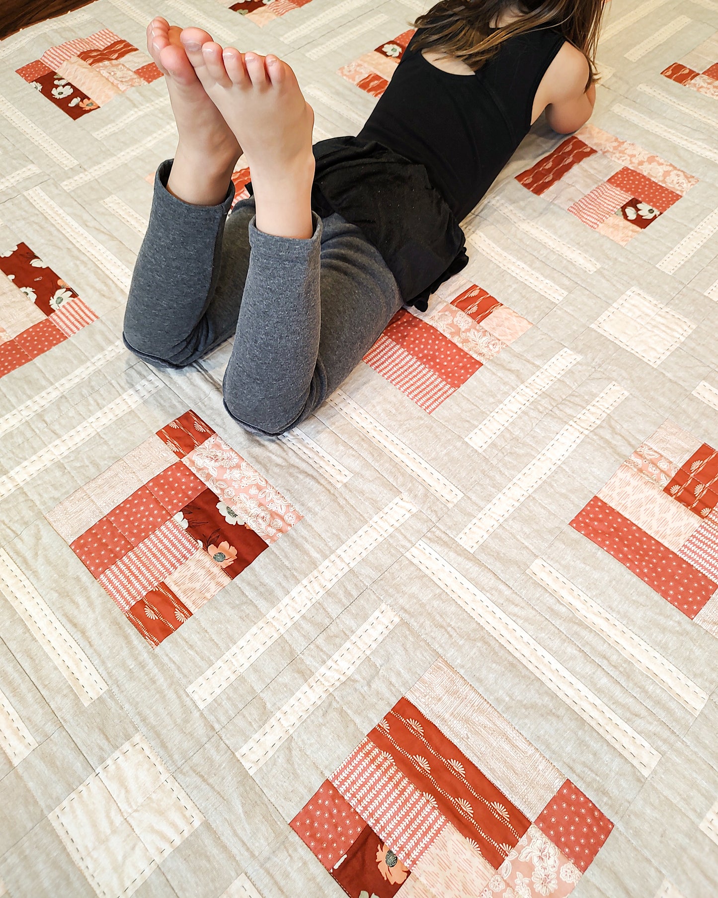 Cabin Frost sample quilt - throw size