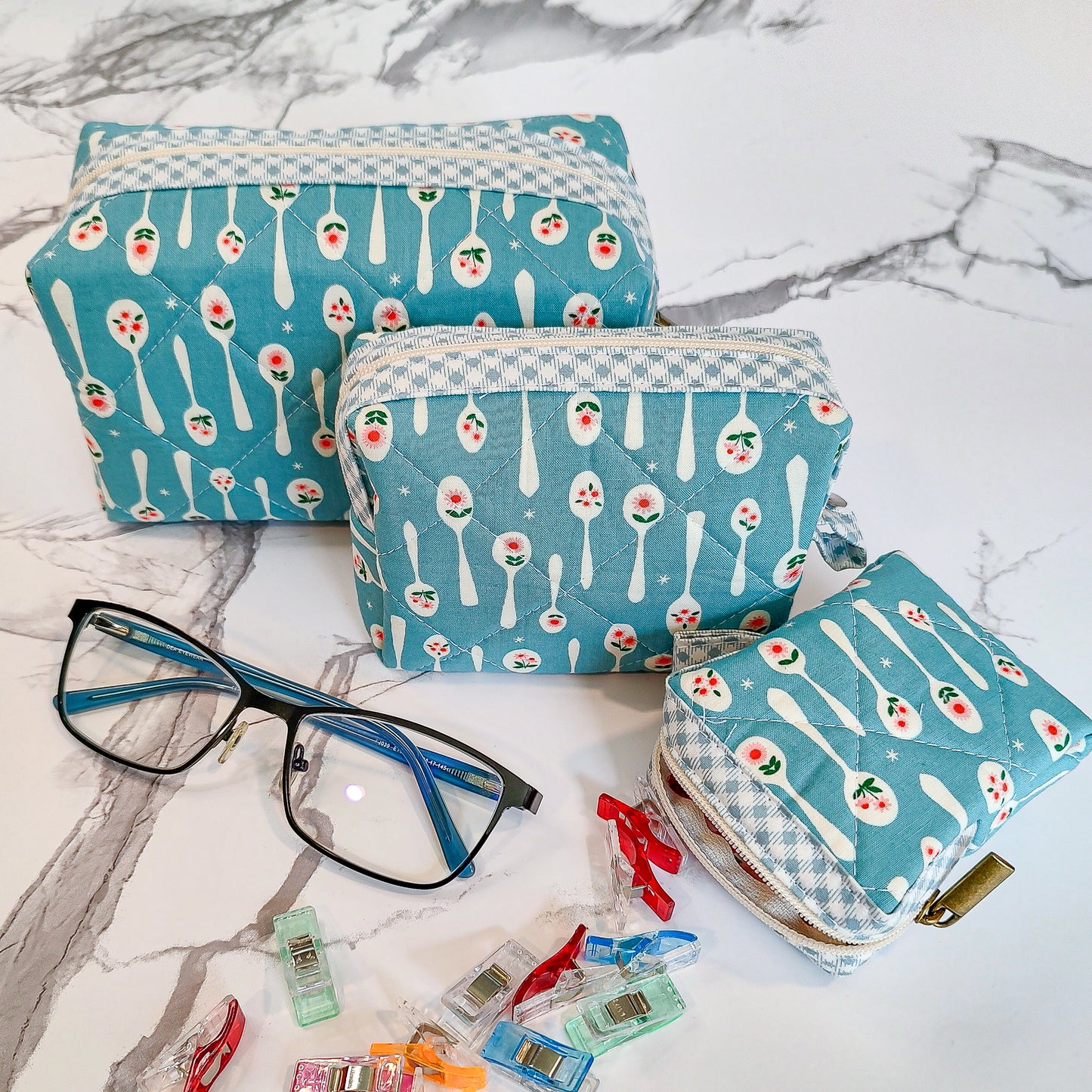 Bellflower Pouches Wholesale (Set of 6)