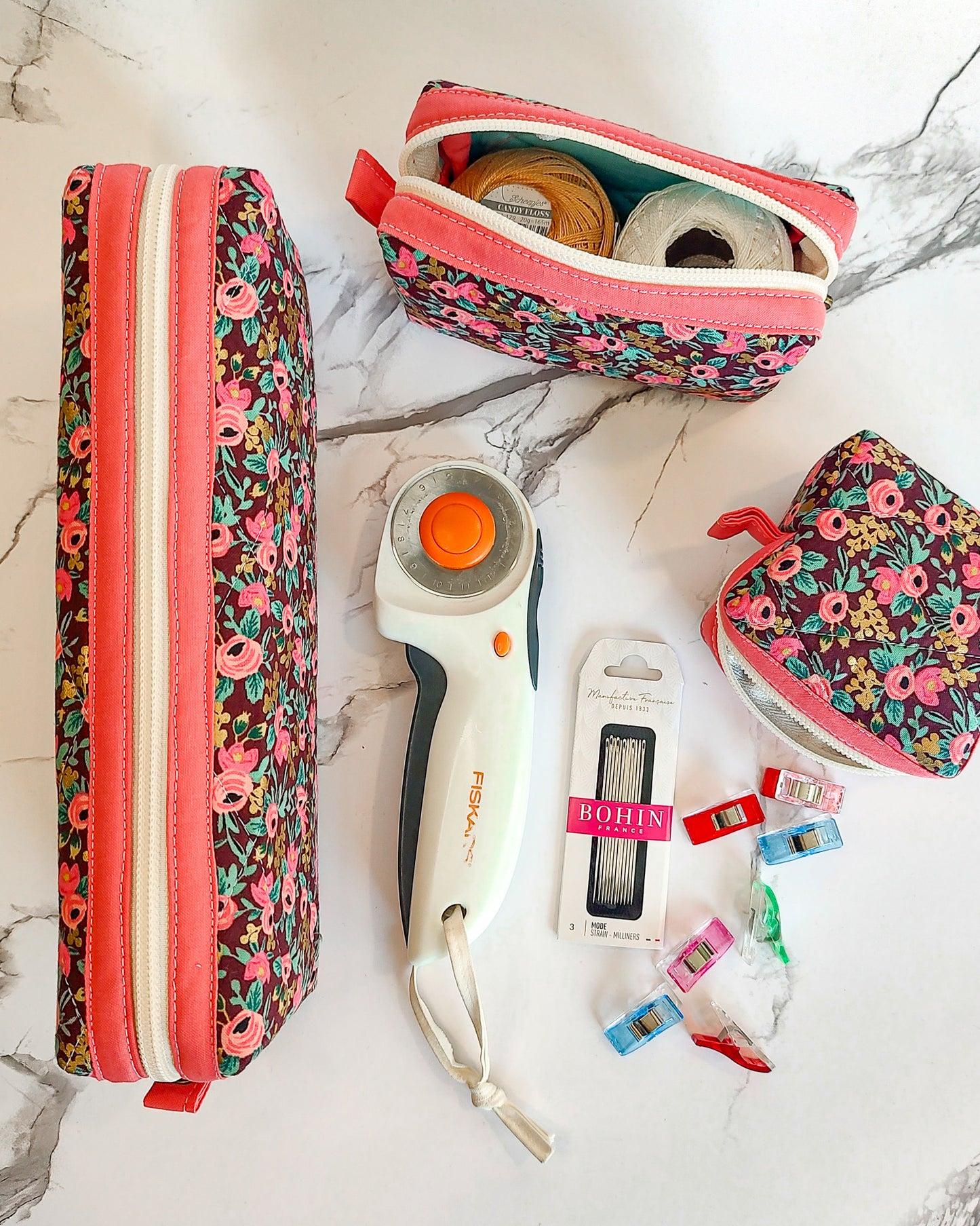 Bellflower Pouches Wholesale (Set of 6)