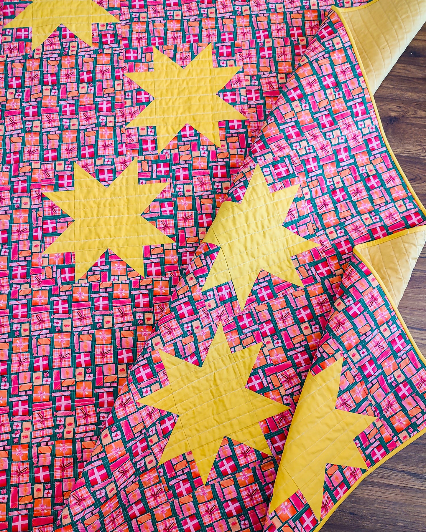 Starflower Quilt Tutorial Printable