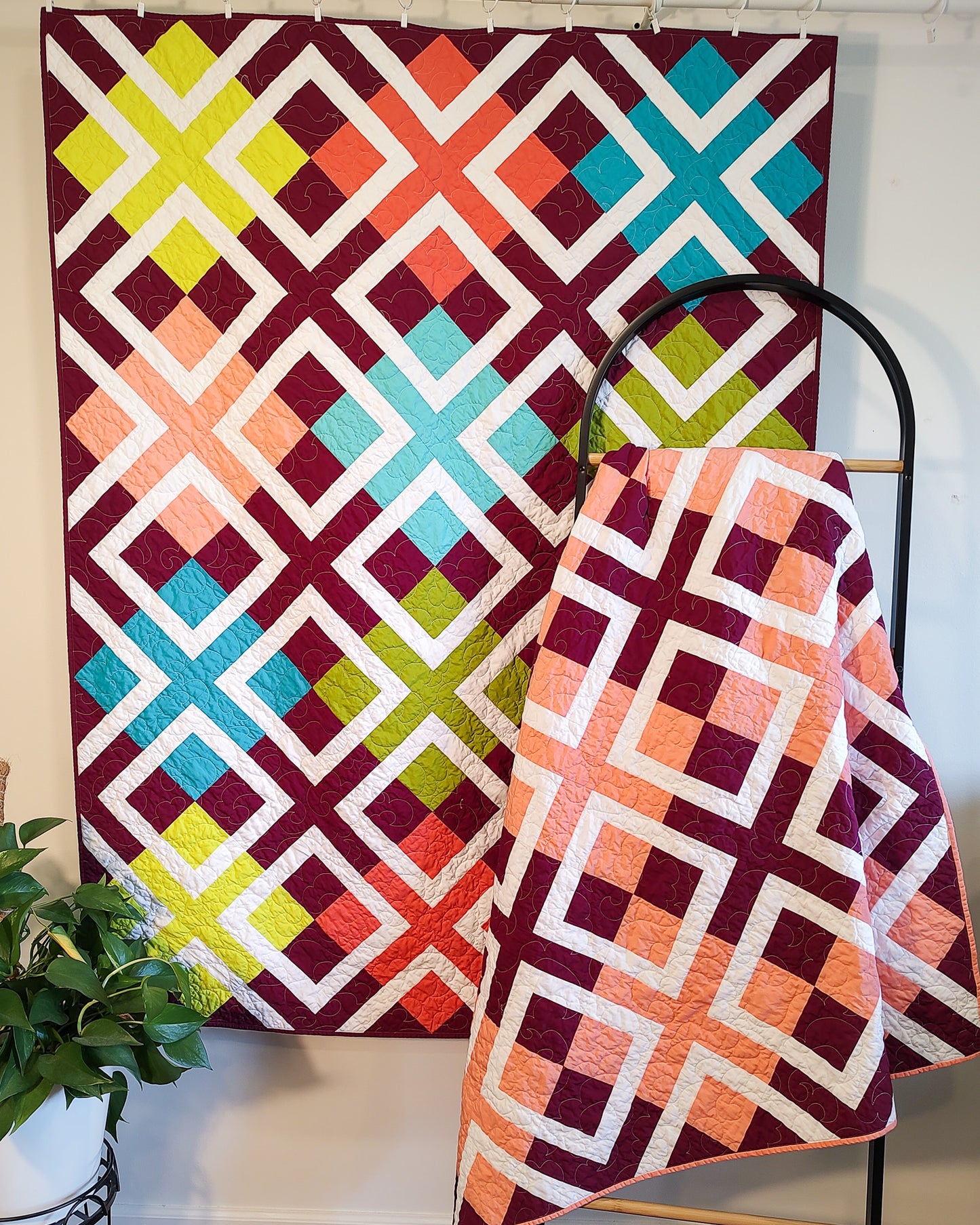 Blue Phlox PAPER quilt pattern