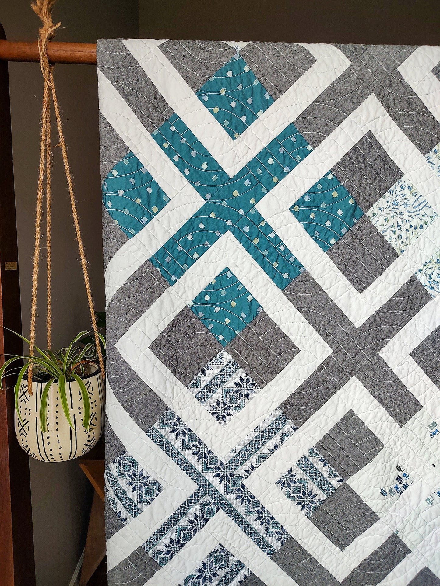 Blue Phlox PAPER quilt pattern