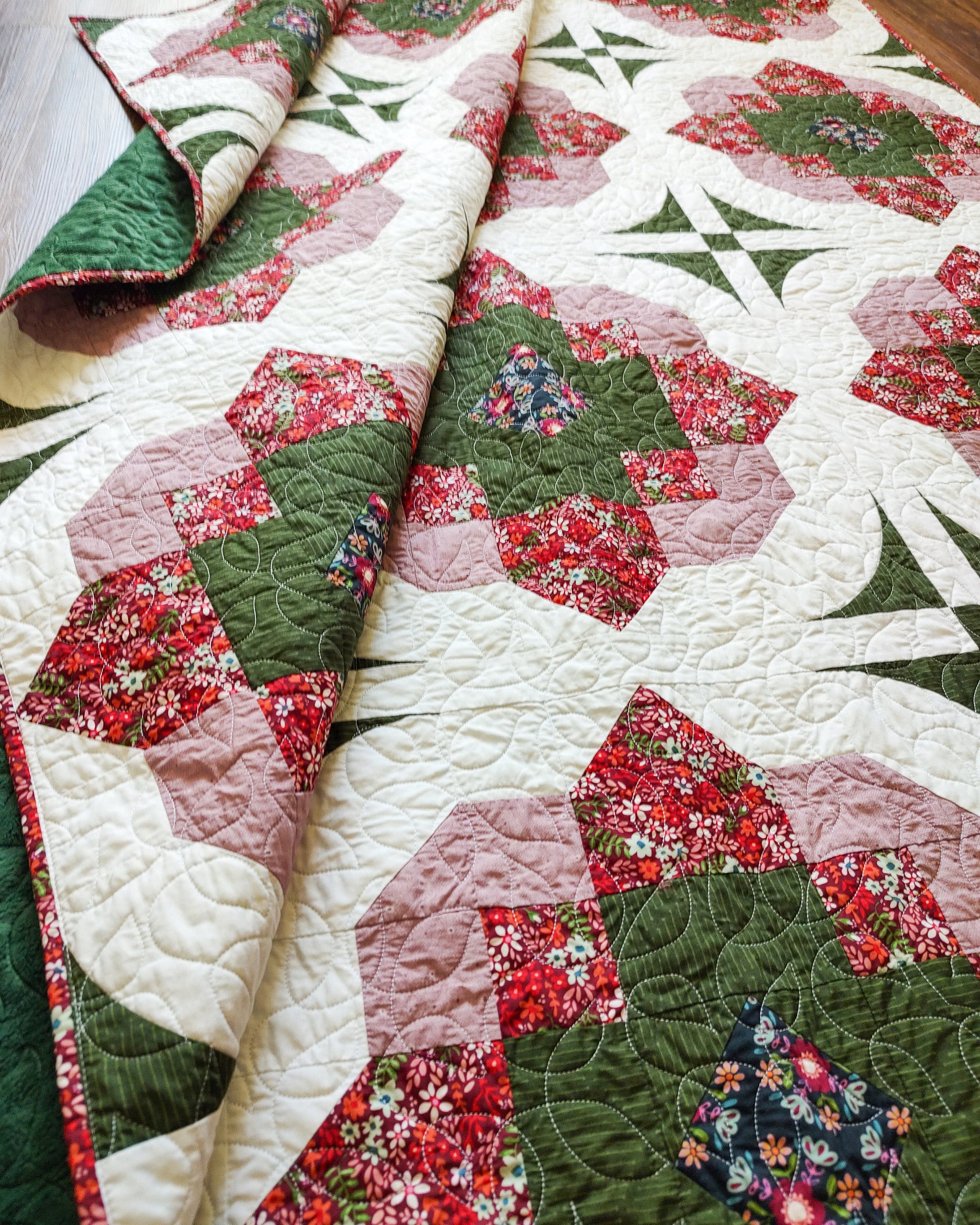 Southern Amaryllis PAPER quilt pattern