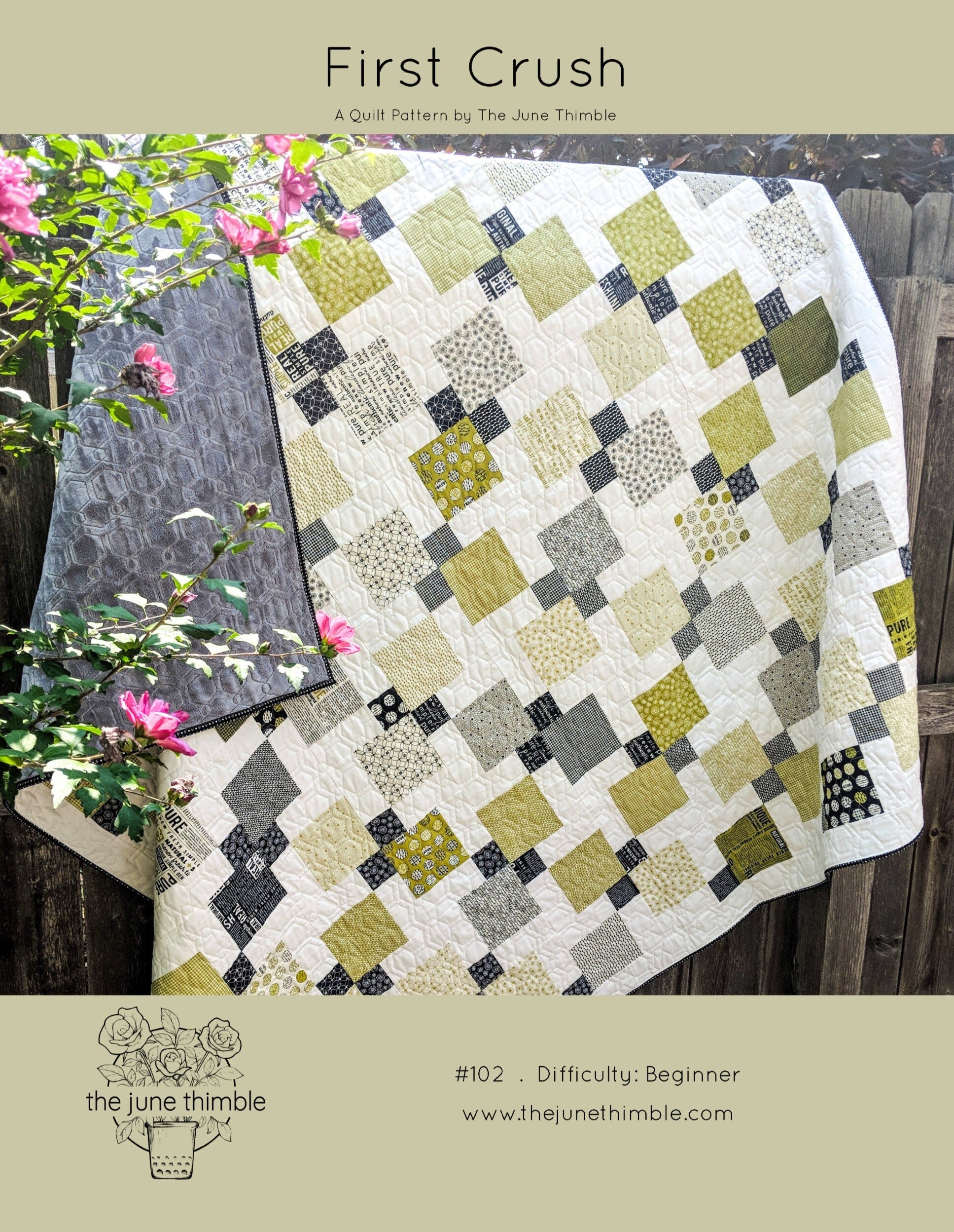 First Crush PAPER quilt pattern