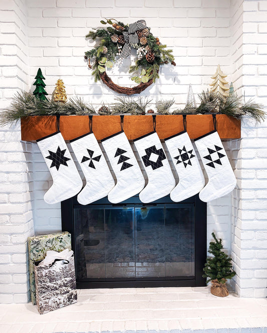 Snowfall Stockings PAPER Pattern